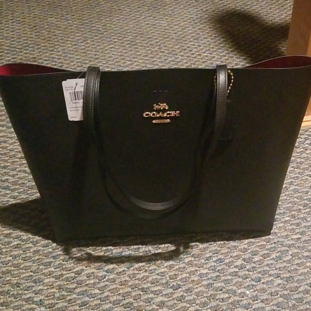 COACH BLACK TOTE